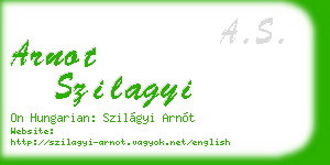 arnot szilagyi business card